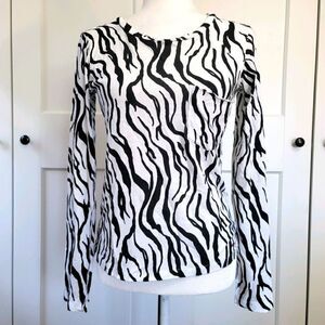 n:PHILANTHROPY zebra print long sleeve top